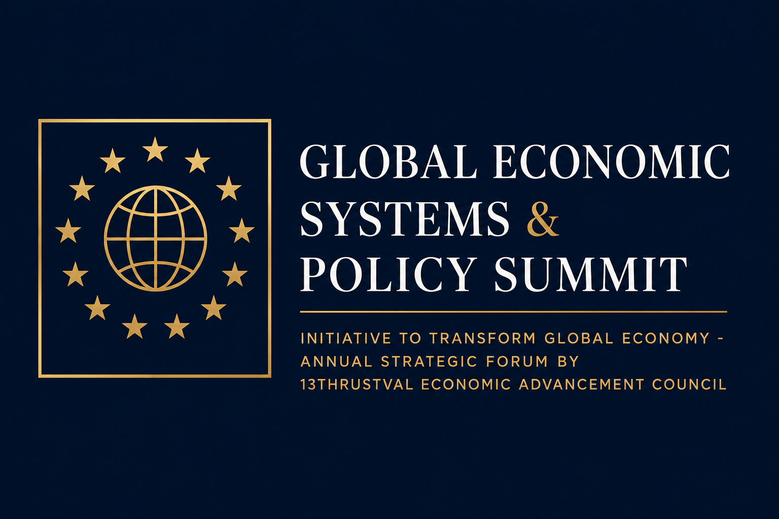 Global Economic Systems & Policy Summit Logo